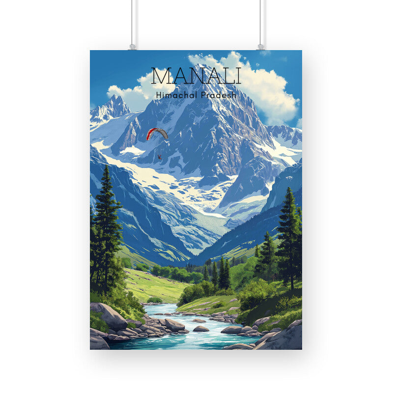 Manali Travel Poster