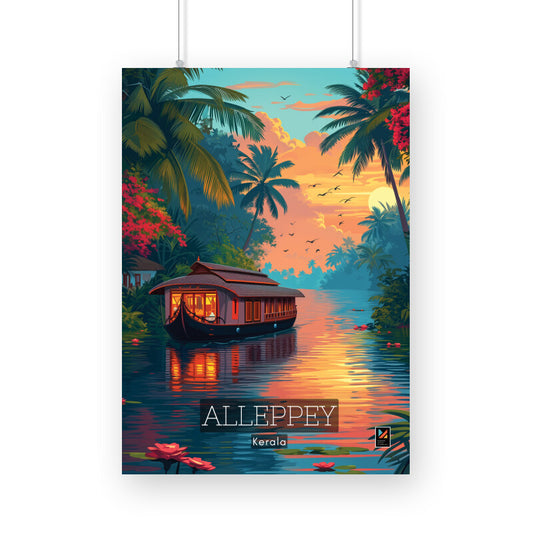 Alleppey Travel Poster