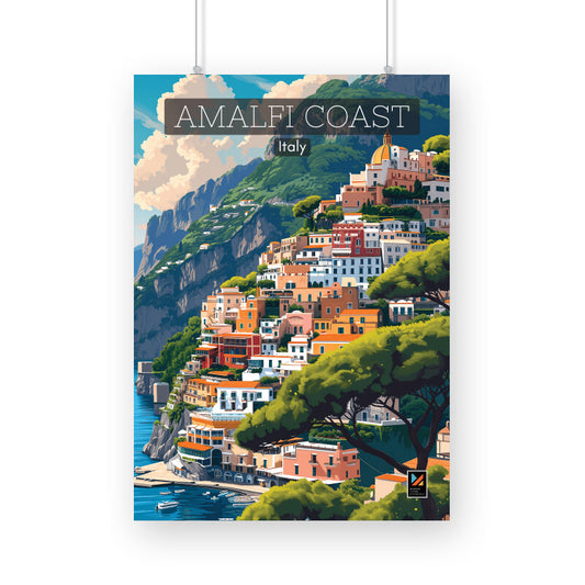 AMALFI COAST Travel Poster