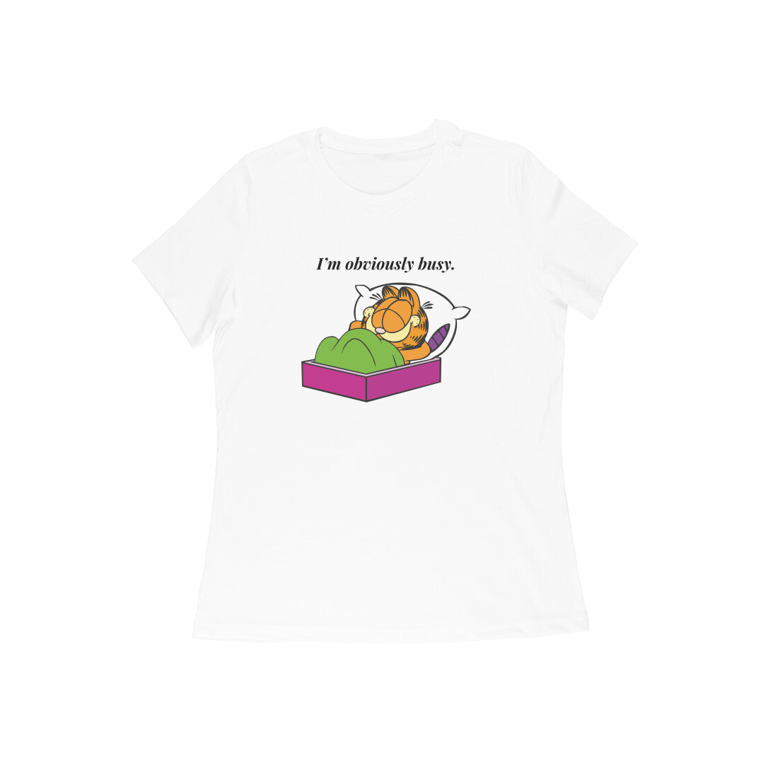 I'm obviously busy | Women's Printed T-Shirts