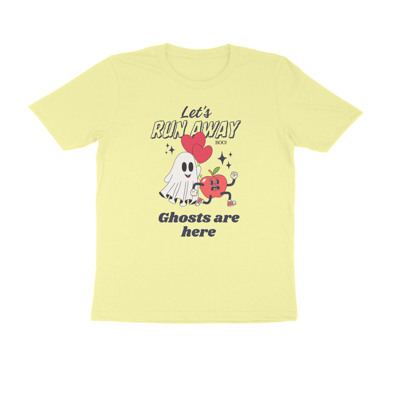 Let's Run Away | Retro Design | Unisex T-Shirts