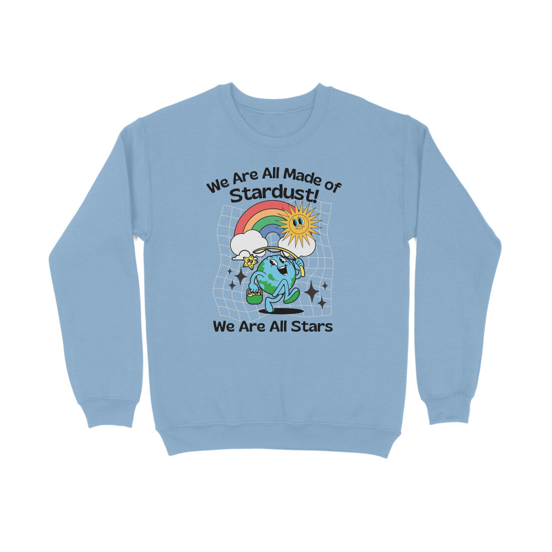 We All Are Stars | Retro Design | Unisex Printed Sweatshirt