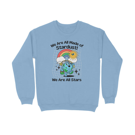 We All Are Stars | Retro Design | Unisex Printed Sweatshirt